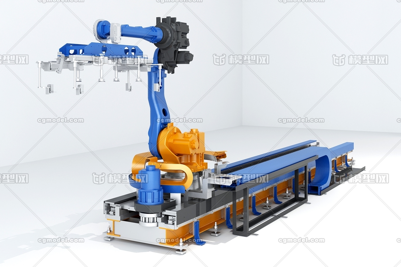 机器人-运输-手臂_不言不语121作品_机械/器械工业设备_cg模型网