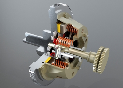 多螺旋弹簧离合器