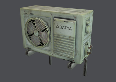 pbr简模 空调  次世代 抽风机 空调外机 空调机箱 老旧空调 破烂空调