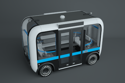 无人巴士 科技巴士 未来巴士 概念巴士 未来科技模型-科幻车模型库