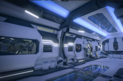 未来室内科幻场景,未来空间,室内,科幻,走廊,大厅,玄幻,科技,设计