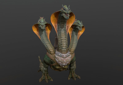 高质量   海德拉   古代神话 生物   三头水蜥龙    影 视 级 魔幻