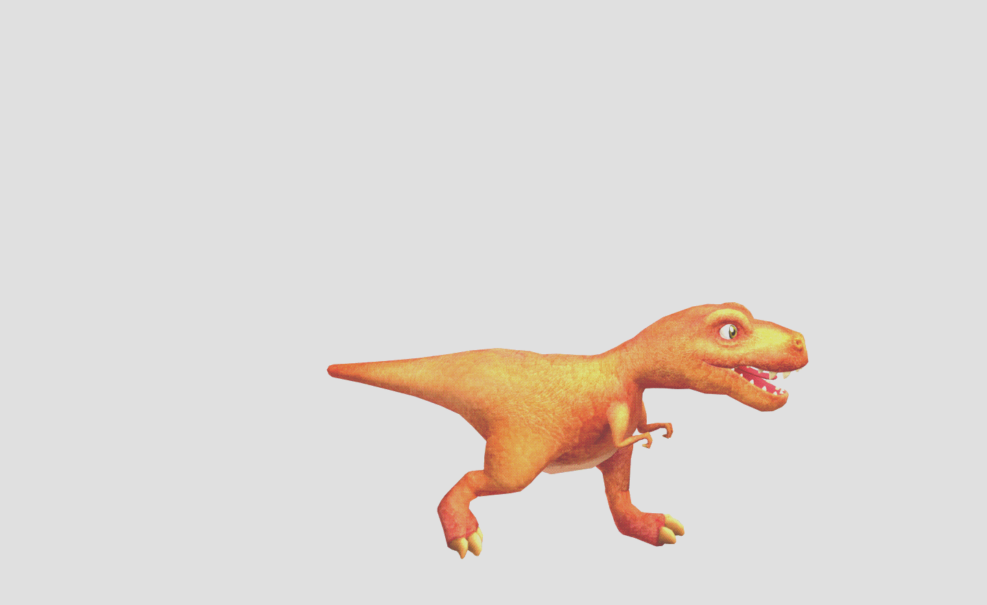 小暴龙q版模型,带动作全套动作51个_艺术家adam作品_动物恐龙_cg模型