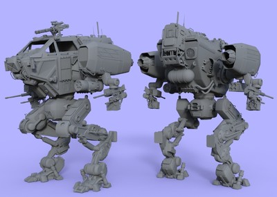 杀戮机器 武装机器人 智能_wang8829131作品_人物机器人/机甲_cg模型