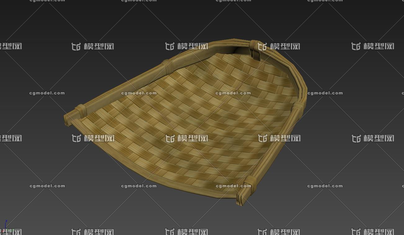 撮箕 簸箕模型-饮具/器皿模型库-3ds Max(.max)模型下载-cg模型网
