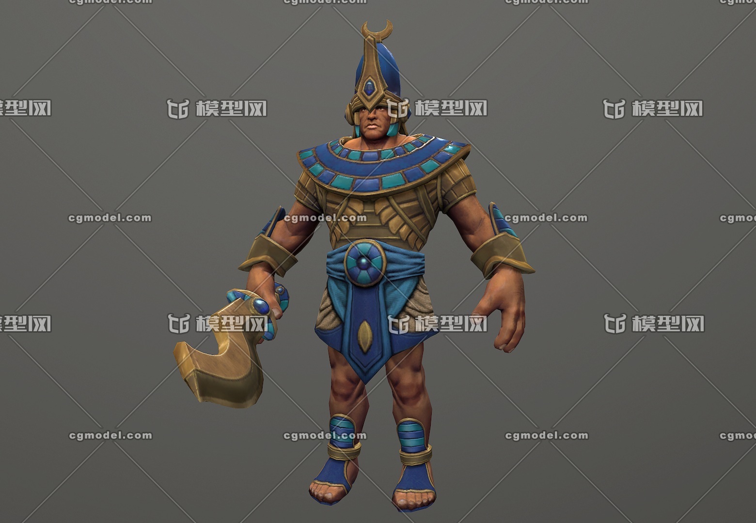 卡通埃及士兵  古埃及 法老护卫兵 手绘贴图 埃及战士  egypt