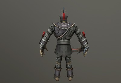 简模 木乃伊士兵 次世代带绑定 骷髅兵 mummy 手绘贴图 warrior