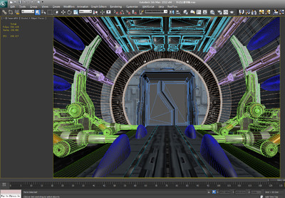 写实科幻走廊动画场景 科幻模型-科幻场景模型库-3ds Max(.max)模型下载-cg模型网