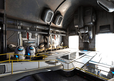 次世代 传送装置 穿越装置 pbr 科幻场景 传送门 虫洞 穿越 高科技