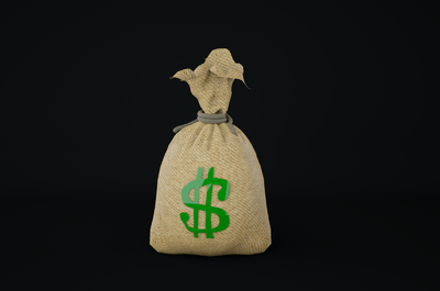 次世代钱袋 麻袋 装钱的麻袋 装美金的袋子 游戏道具 游戏模型