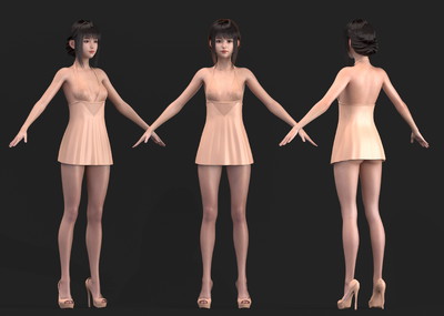 女性(美女) 基礎體型 角色_dayu_cg作品_人物女人人物女人_cg模型網