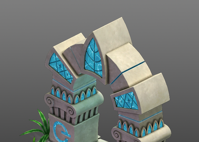 游戏建筑 建筑 魔法门 传送门 石门 门 入口 卡通 q版