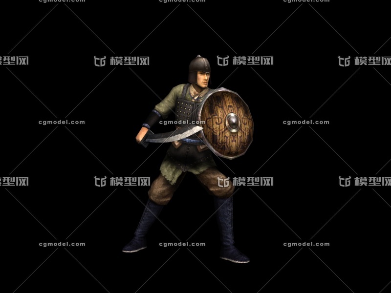 古代人物士兵步兵盾甲兵