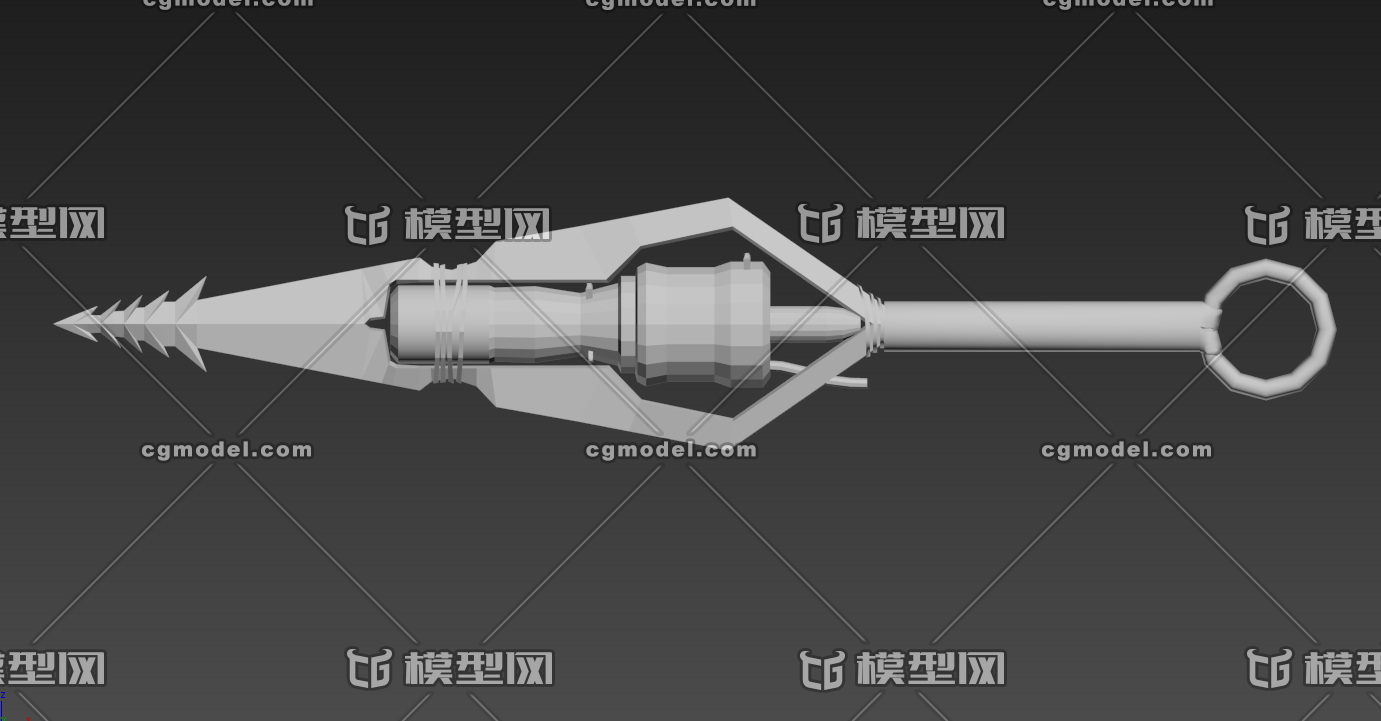 自己以前製作的苦無_你微笑時很美djshah作品_武器冷兵器_cg模型網