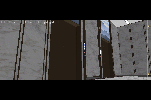 女人走出电梯 电梯 女人走路 建筑动画 写实美女