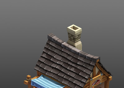 游戏建筑 肉铺 卤肉店 食品店 饭馆 熟食店 卡通 q版