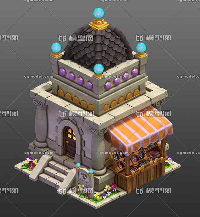 珠宝店 商店 房子 房屋 建筑__evolution_作品_建筑历史建筑_cg模型网