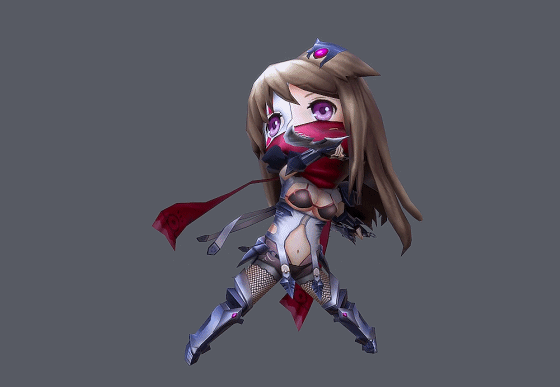 卡通q版蒙面女杀手 killer 刺客 手游 美少女 有动画预览图