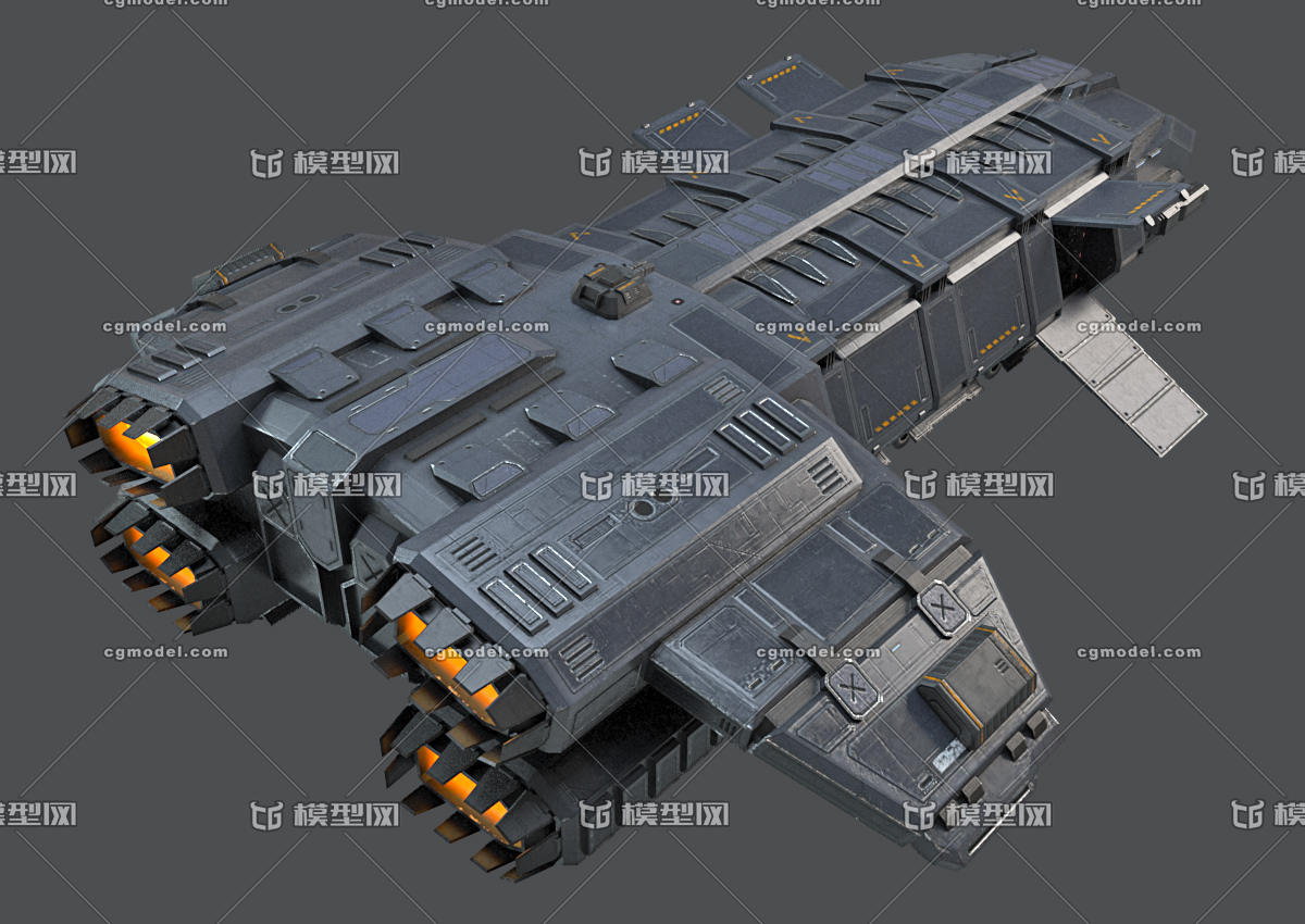 pbr次世代 科幻 运输飞船 宇宙飞船 太空飞船 ufo scifi 太空船 星际