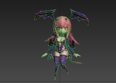 带动画  精致q版梦魇小妖  卡通版小妖精  四种纹理  卡哇伊 女妖