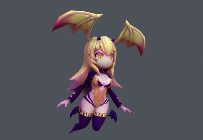 带动画  精致q版梦魇小妖  卡通版小妖精  四种纹理  卡哇伊 女妖