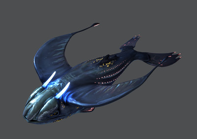 pbr次世代 鲸鱼 飞鱼 外星生物 写实 简模 怪物 鲸鱼怪 幻想怪物 boss