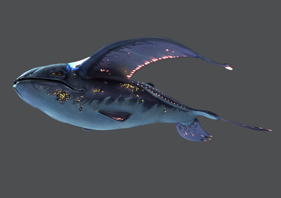 pbr次世代 鲸鱼 飞鱼 外星生物 写实 简模 怪物 鲸鱼怪 幻想怪物 boss