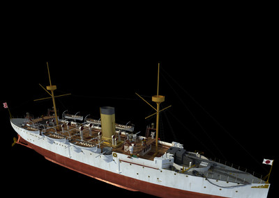 海圻号防护巡洋舰模型图片