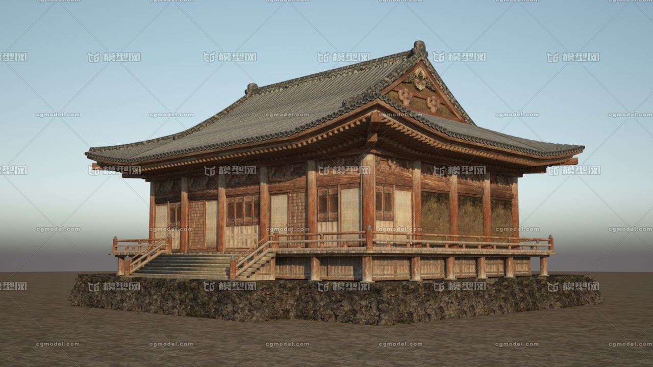 古建筑超精细宫殿-cg模型网(cgmodel)-让设计更有价值!