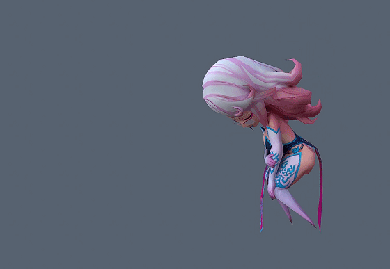 带动画 烈焰红娘 q版老板娘 手绘贴图_wayne911作品_人物男人_cg模型