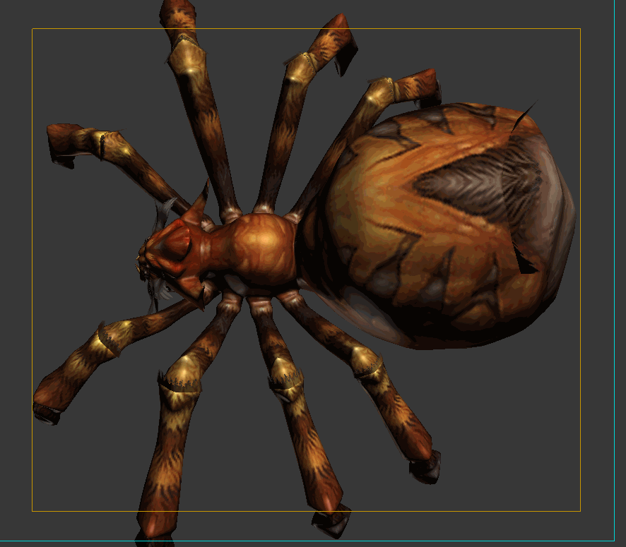 蜘蛛 【带绑定动画】spider  蜘蛛王 毒蜘蛛 爬行 受击死亡动作