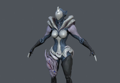 高质量   星际战甲-saryn  星际女战士 科幻风格 外星机甲 异形 mech