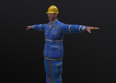 工人小哥,建筑工人_sishenjianglin47作品_人物男人_cg模型网