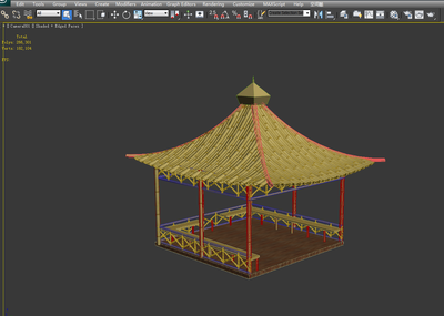 竹亭,亭子,凉亭_学海无笾作品_建筑历史建筑_cg模型网