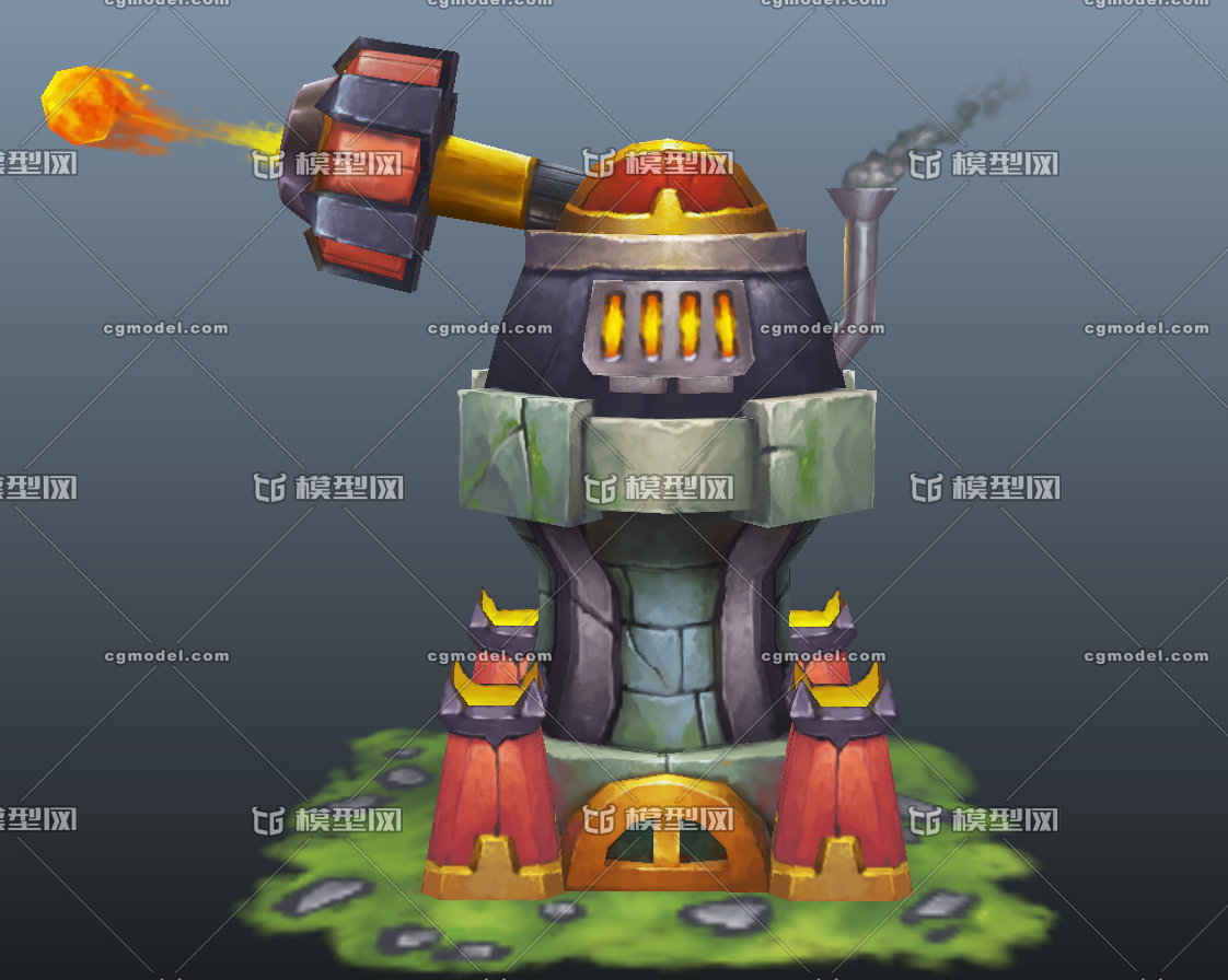 q版模型魔性小炮楼