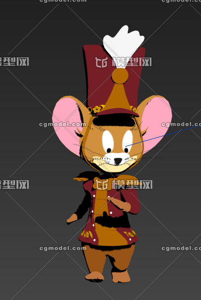 卡通老鼠【带绑定动画】Cute Rat _雅海科技作品_动物哺乳_cg模型网