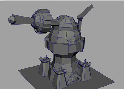 q版模型魔性小炮楼