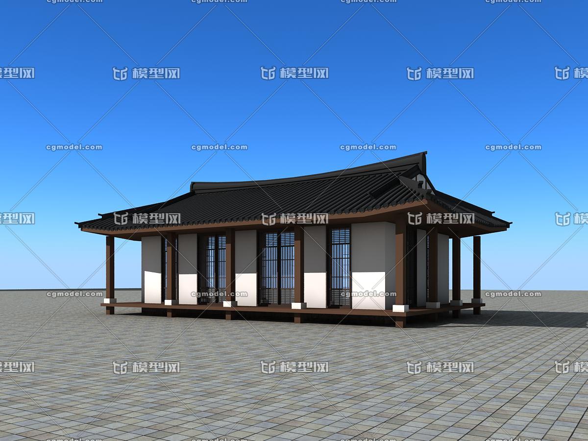 古建 朝鲜族建筑 民宿_寒来暑往作品_建筑公共设施_cg模型网