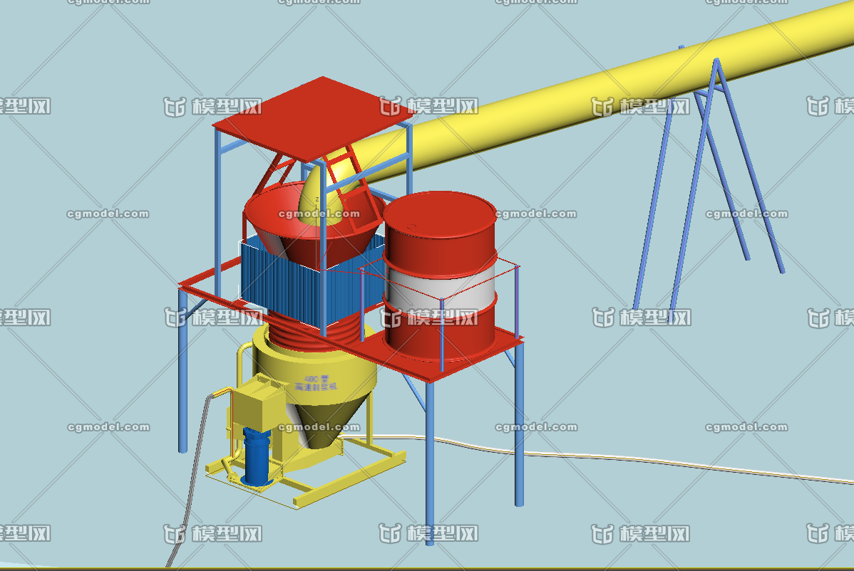 制浆站 高速制浆机模型-工业设备模型库-3ds Max(.max)模型下载-cg模型网