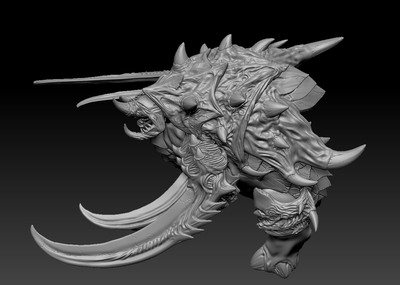 ultralisk 雷兽 猛犸 哥斯拉异形怪兽怪兽雕塑异虫虫族兵种异形变种