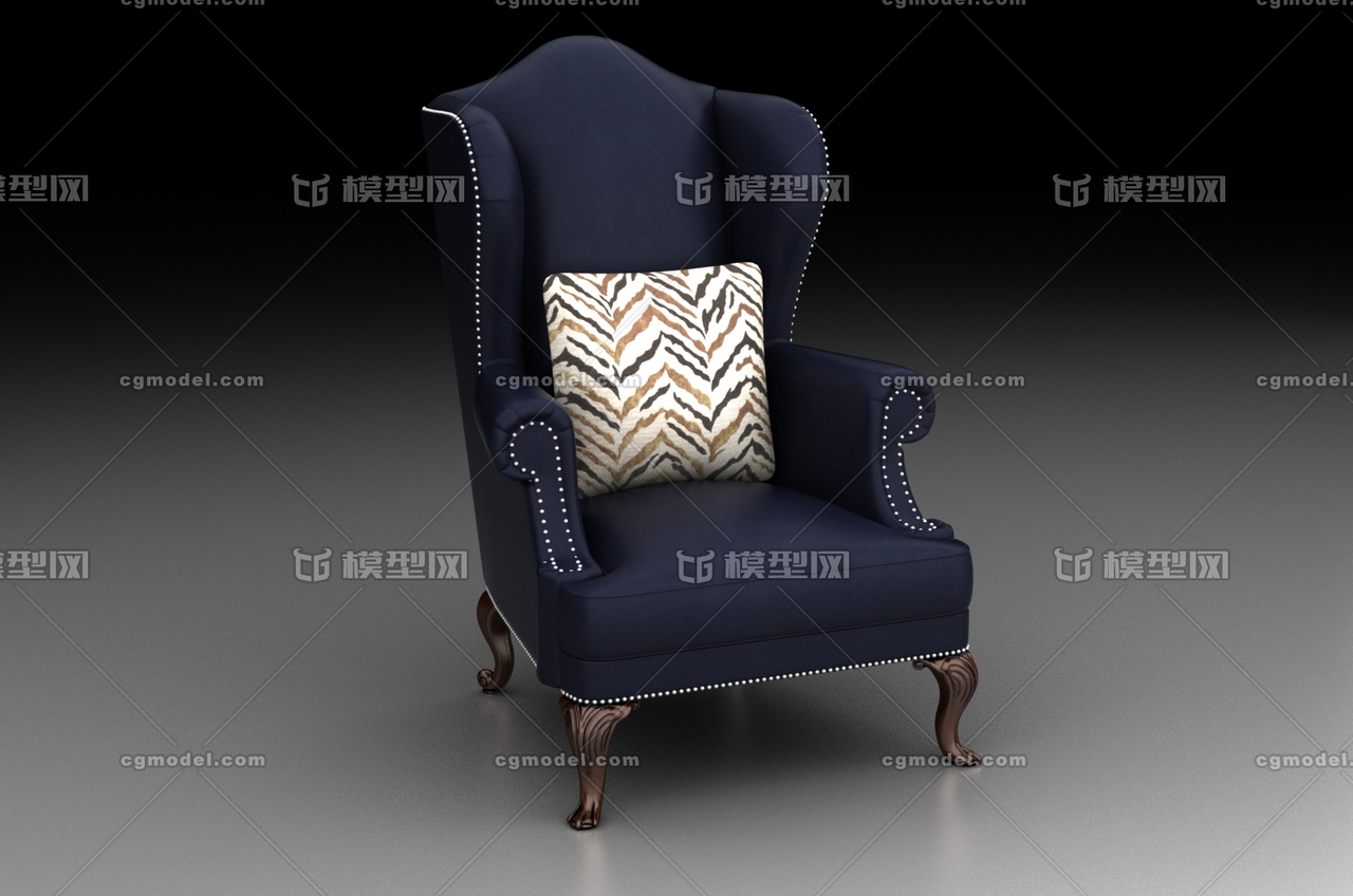 欧美系列 休闲椅沙发模型-桌椅模型库-3ds Max(.max)模型下载-cg模型网