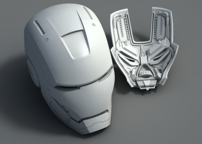 MK3+MK50 钢铁侠头盔模型（可打印）