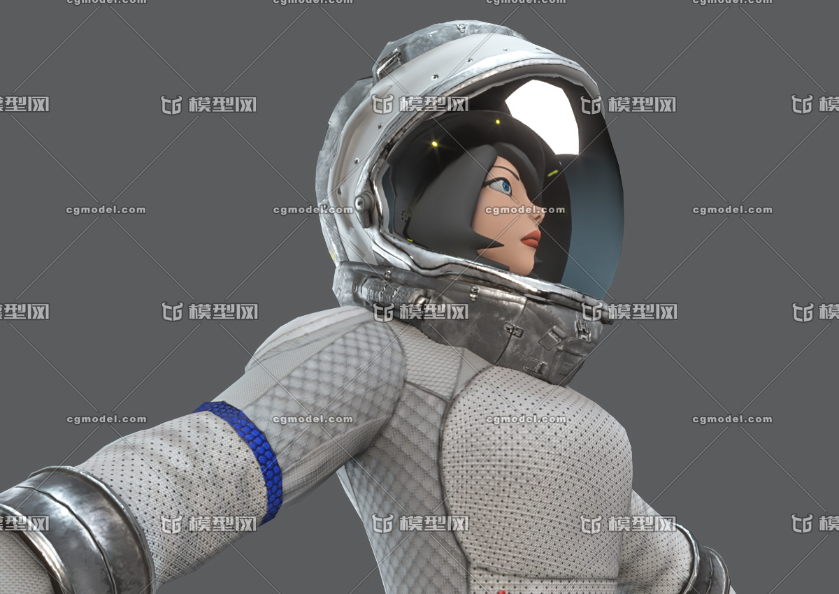 次世代女宇航员卡通宇航员q版太空服宇航服太空宇宙 飞船科幻空间站太空人 Cg模型网 Cgmodel 三维设计师交流互动平台 专注多品类3d模型下载 原创作品分享 软件学习