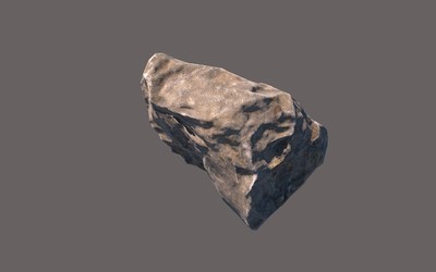 pbr写实大石头岩石一块