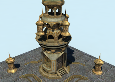 塔防游戏箭塔建筑,方塔建筑,西方藏式建筑,尼泊尔建筑,圆顶建筑,圆塔