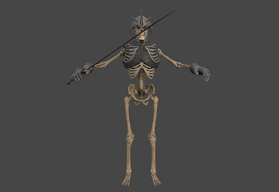 写实  死亡军团-骷髅士兵   次世代  骷髅战士   skeleton warrior