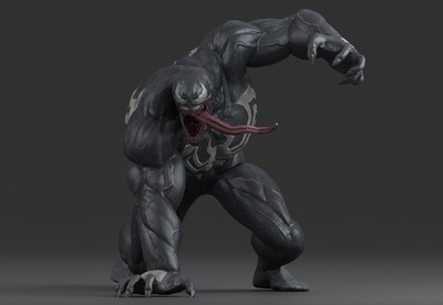 点个赞呗毒液 venom  重置版        模型**   有标准形态的四边面