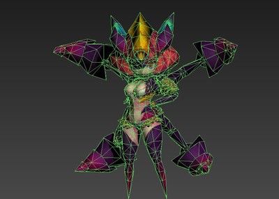 带动画 卡通蜘蛛女王   q版蜘蛛精  arachne queen   女妖