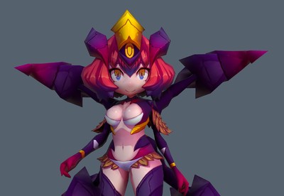 带动画 卡通蜘蛛女王   q版蜘蛛精  arachne queen   女妖