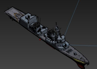 秋月级驱逐舰模型-军舰模型库-3ds max(.max)模型下载-cg模型网